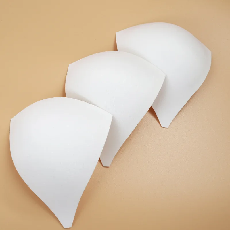 Wholesale Skin White Large Size Triangle Thickened Bra Chest Pad DIY Dress Performance Suit Swimsuit Sexy Underwear Bikini Bra