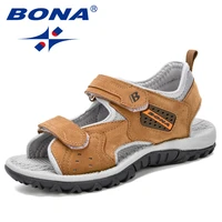 bona 2022 summer kids shoes brand open toe boys sport beach sandals orthopedic arch support children boys sandals shoes comfy