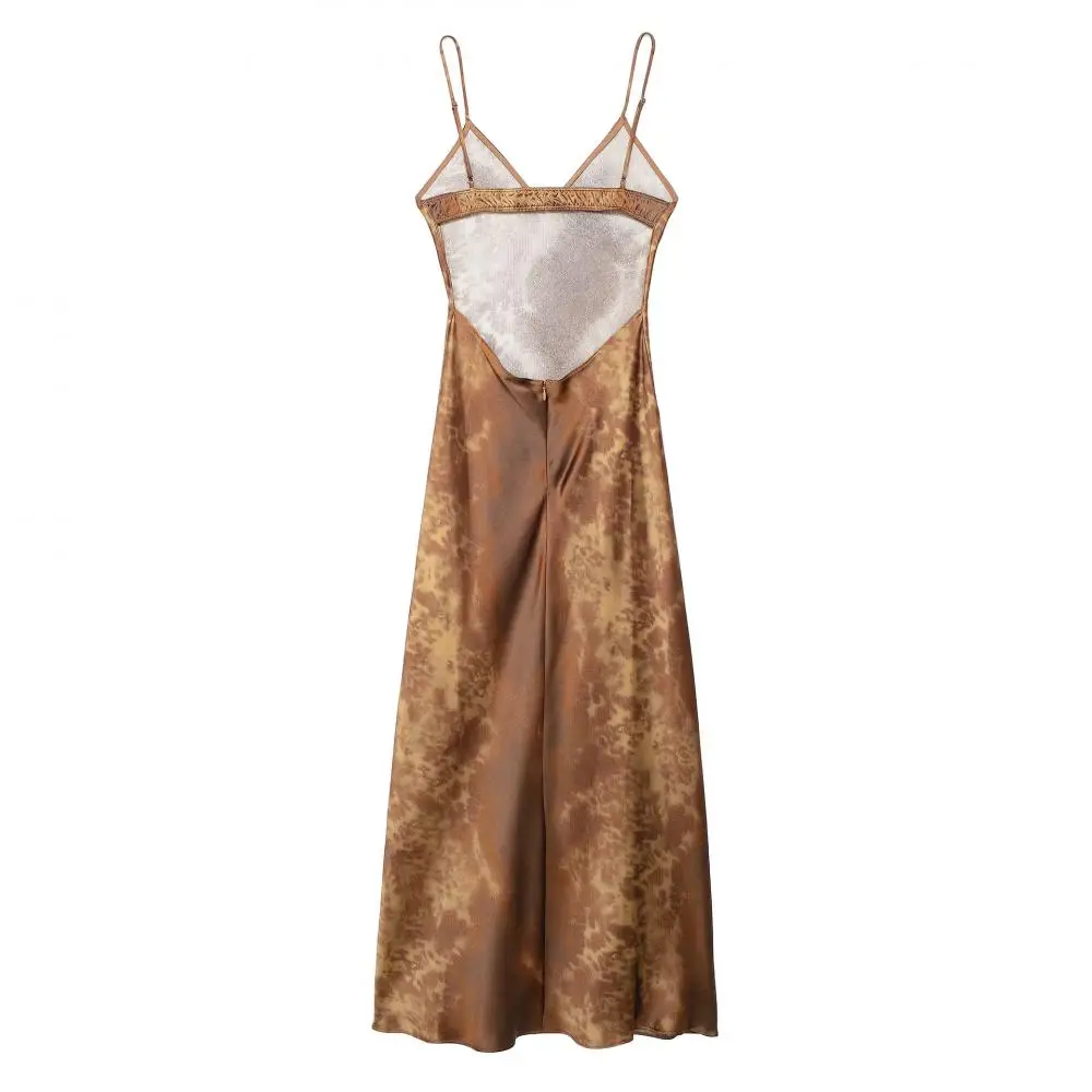 Нижнее белье шелковое атласное платье текстурированные платья миди с открытой