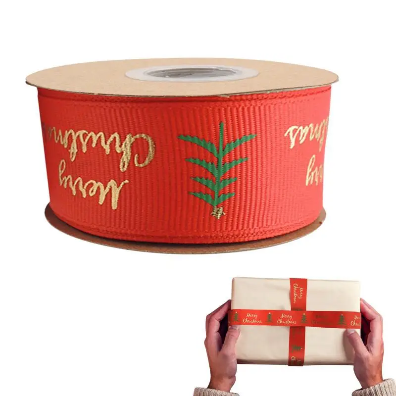 

Christmas Ribbon DIY Holiday Party Printing Ribbon For Christmas Decorations Snowflake Ribbon For Hair Accessories Jewelry