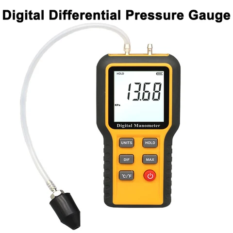 Auto repair crankcase negative pressure gauge Digital Manometer Differential Air Pressure Gauges Tester