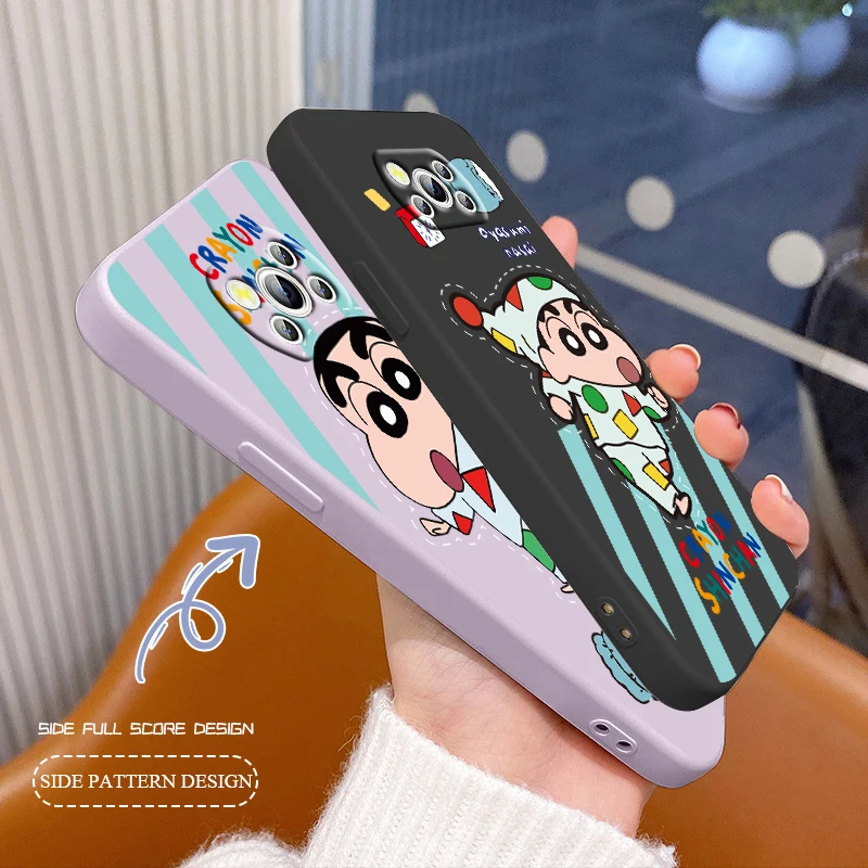 

Japanese Cartoon sleep Phone Case For Xiaomi Mi Poco X4 X3 C40 C31 C3 M4 M3 F4 F3 GT Pro NFC 5G Soft TPU Liquid Rope Cover