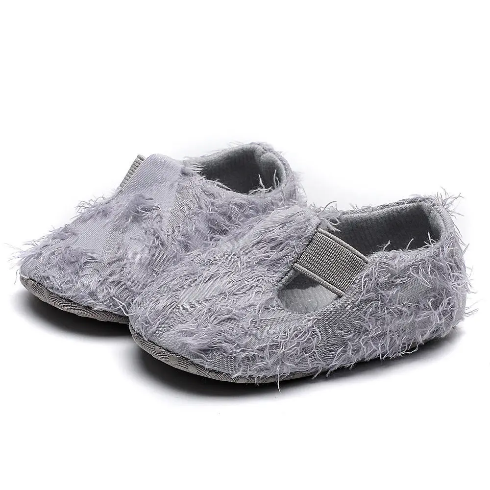 Ботинки для маленьких девочек с мягкой подошвой теплые сапоги первых шагов обувь