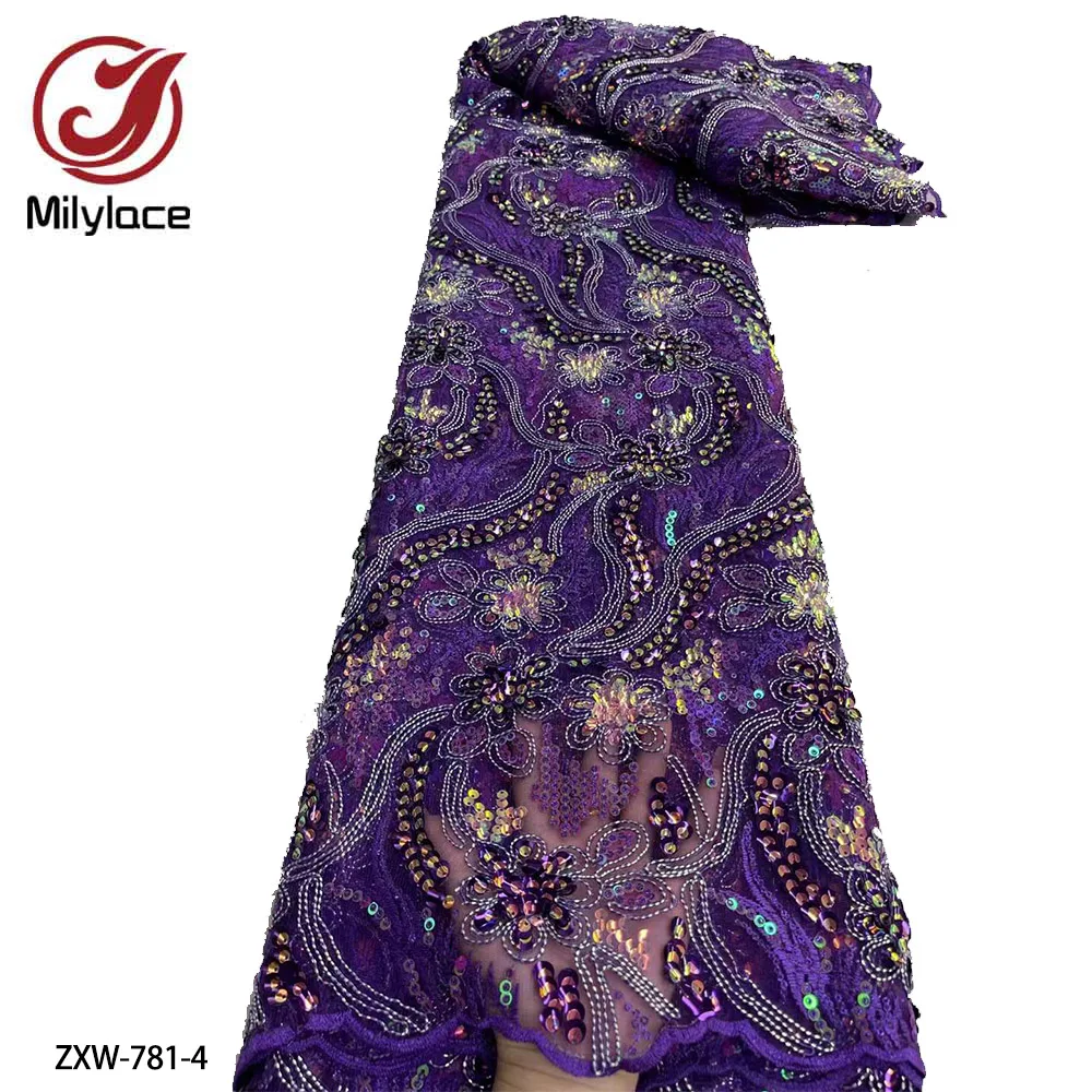Африканская кружевная ткань с блестками новейшие нигерийские кружева 2022