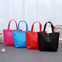 grocery eco friendly bags reusable foldable button shopping bag durable non woven fabric tote storage handbag new hot selling
