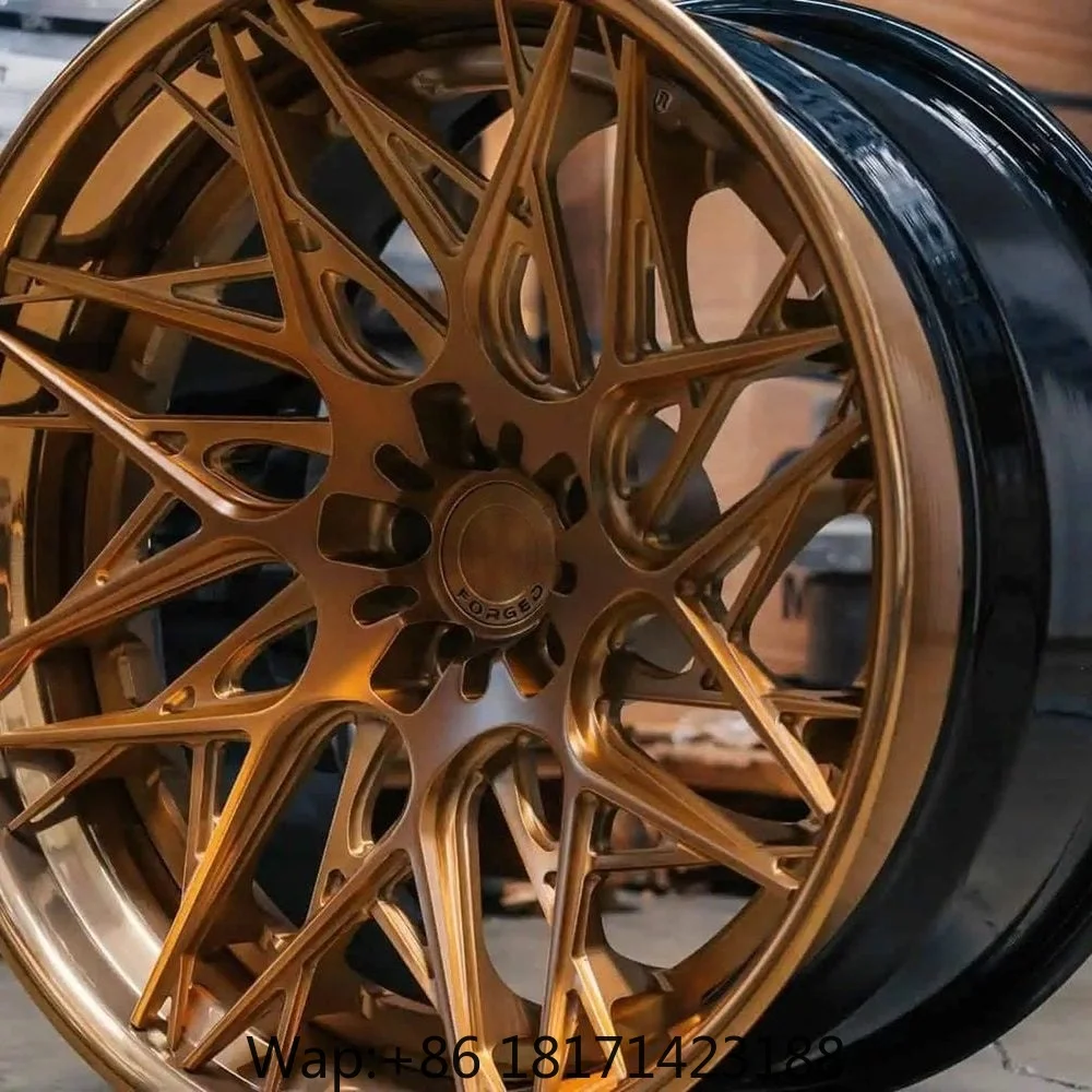 Фото Хит продаж: Кованые трехсоставные диски Custom Trinity в стиле RFG21 с сетчатым дизайном для Lamborghini Urus, Ferrari F8, Model S Plaid. №5