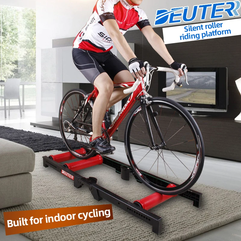 Ultralight Indoor Bike Training Roller Platform Aluminium Silent Bicycle Trainer Folding Smart Roller Cycling Fitness Equipment