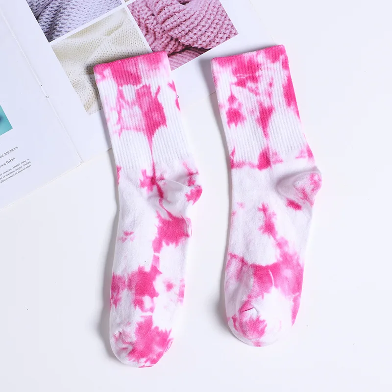 Fashion Colorful Cotton Women Socks Middle Tube Art Pattern Ladies Casual Dress Crew Socks Ankle Harajuku Sox Unisex Socks 6/Lot