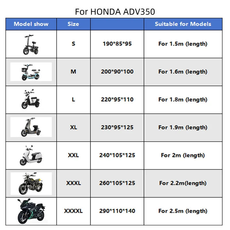 Рисунок 2 - Чехол для мотоцикла HONDA ADV350 ADV 350 2021 2022