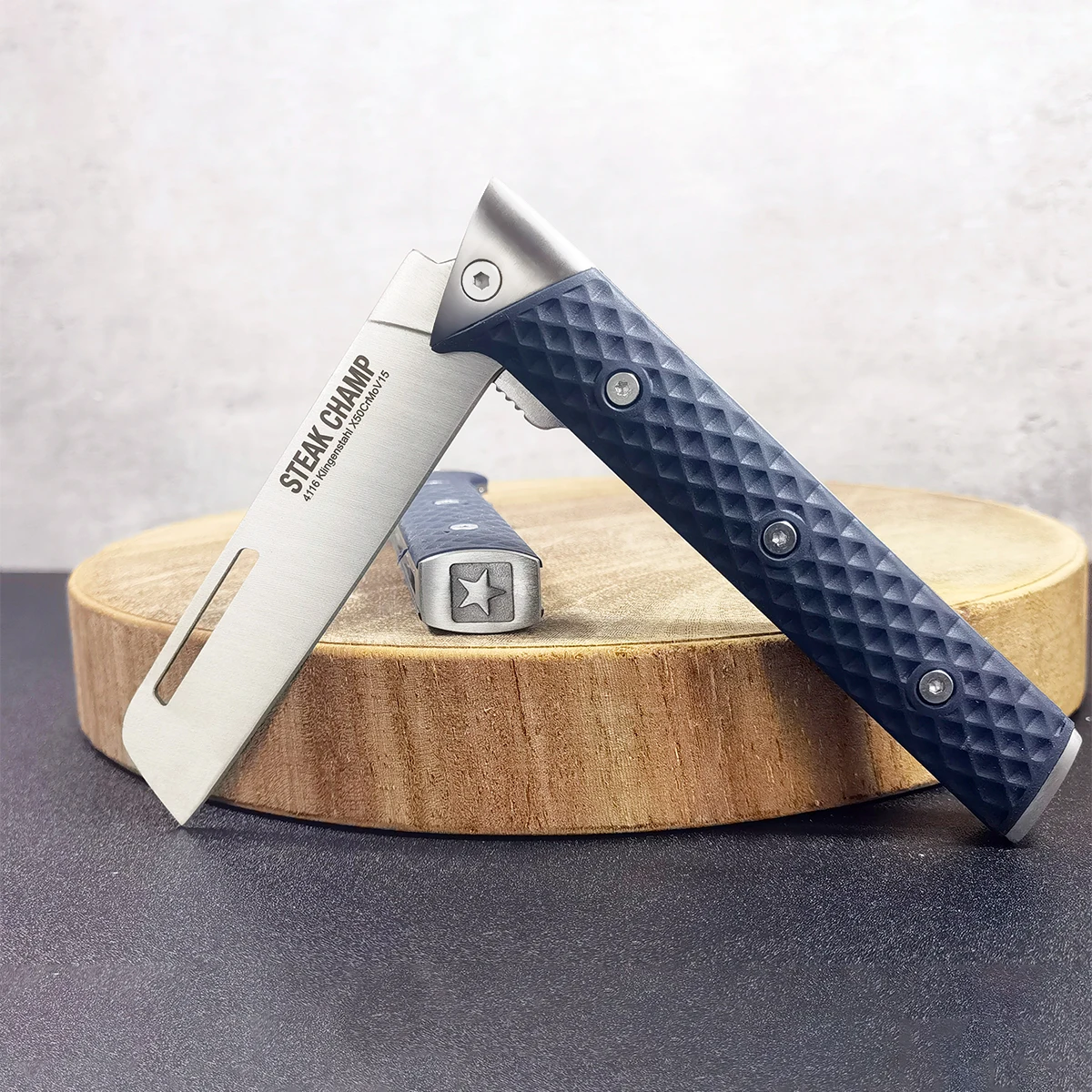 

Portable Folding Knife Stainless Steel Kitchen Knives Fruit Vegetable Cutter Meat Knife Outdoor Hunting Camping Survival Tools