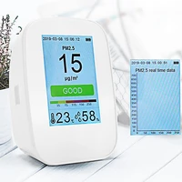 digital co2 air quality monitor pm1 0 pm2 5 pm10 hcho tvoc detector temperature humidity date time gas new analyzer meter sensor