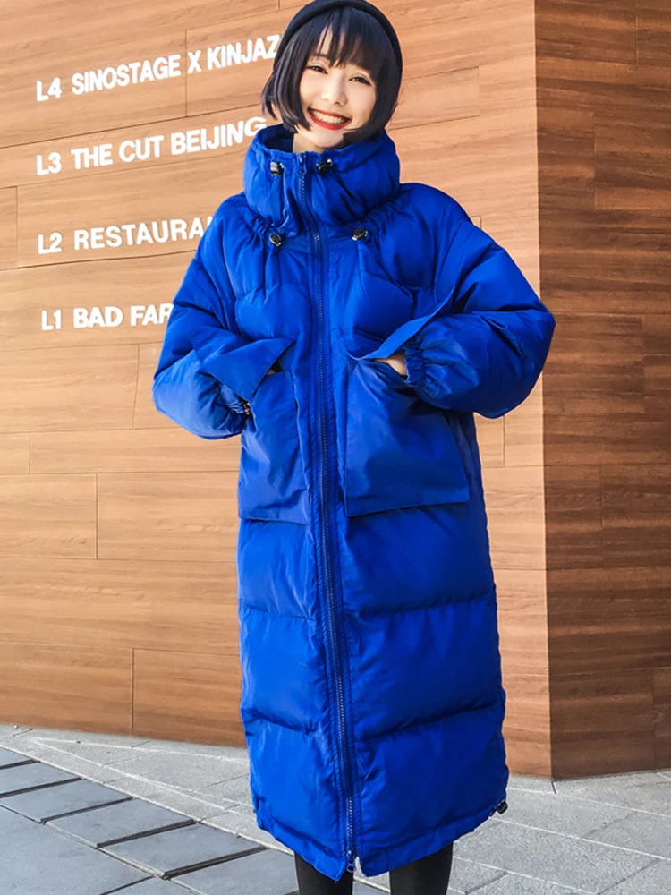 Новая пуховая хлопковая куртка средней длины Корейская версия свободная