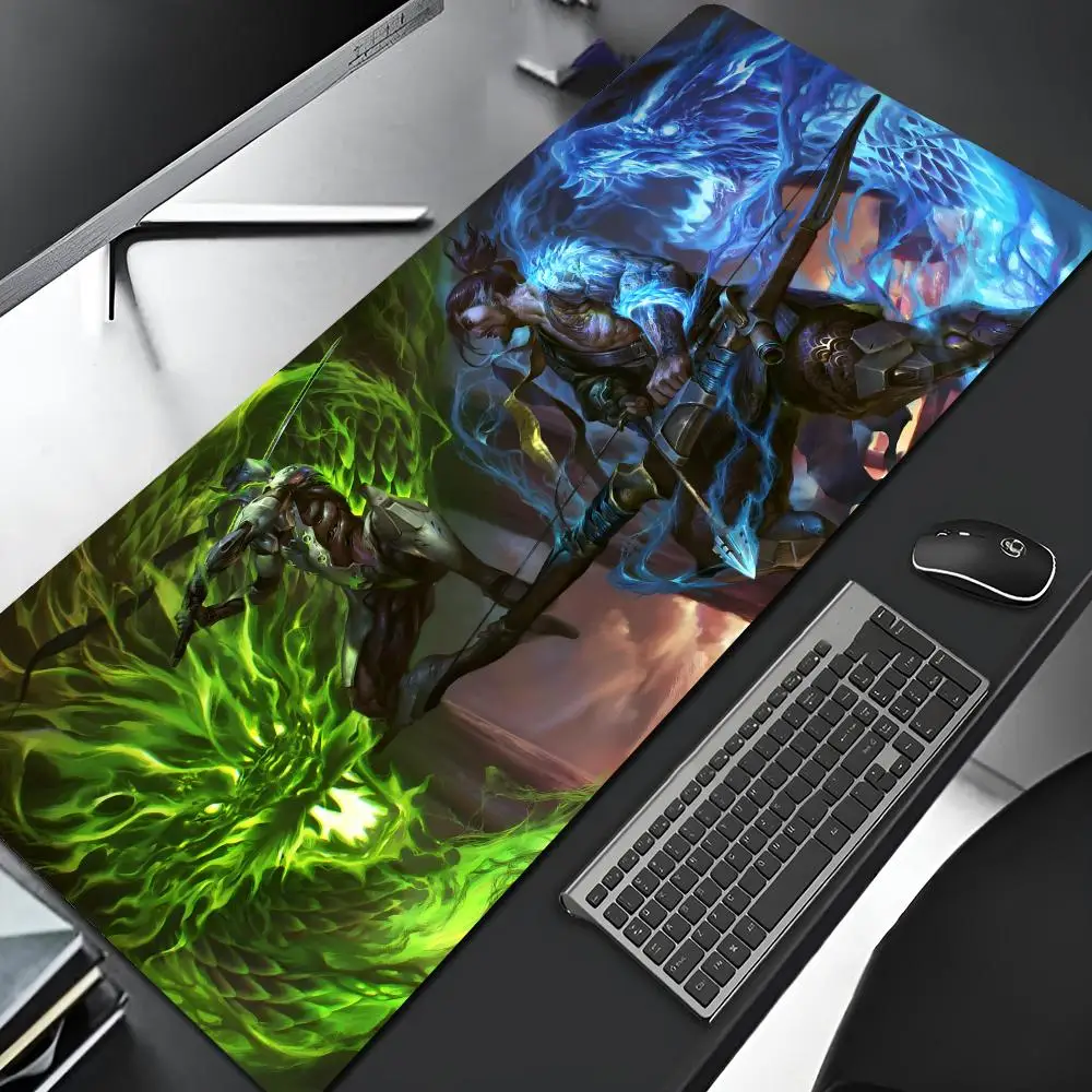 Фото Большой игровой коврик для мыши Overwatch с резиновым основанием, для геймеров, с рисунком животных, для ноутбука и компьютера №4