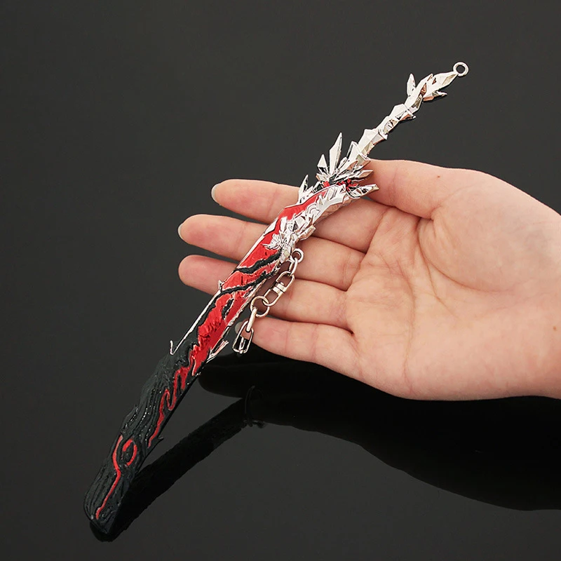 Naraka:Bladepoint The Soulbloom Gem Katana брелок с рисунком из игры Swords Knife Justina Gu модель оружия