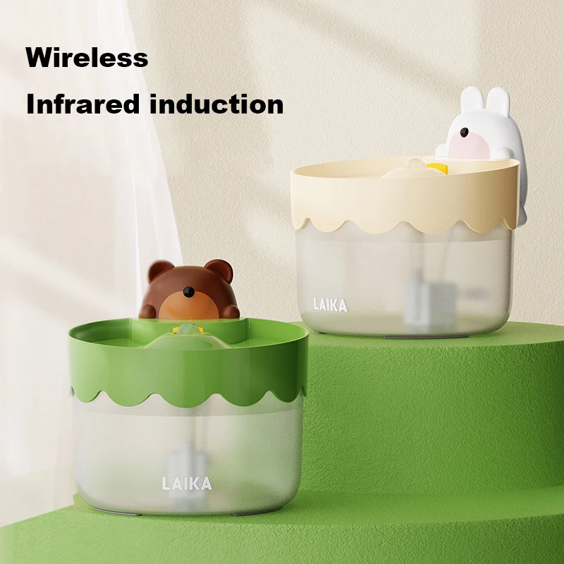 

Large Capacity Wireless Water Dispenser Cat Smart Infrared Induction Automatic Circulation Flow Pets Dog Mute Drink Water Feeder