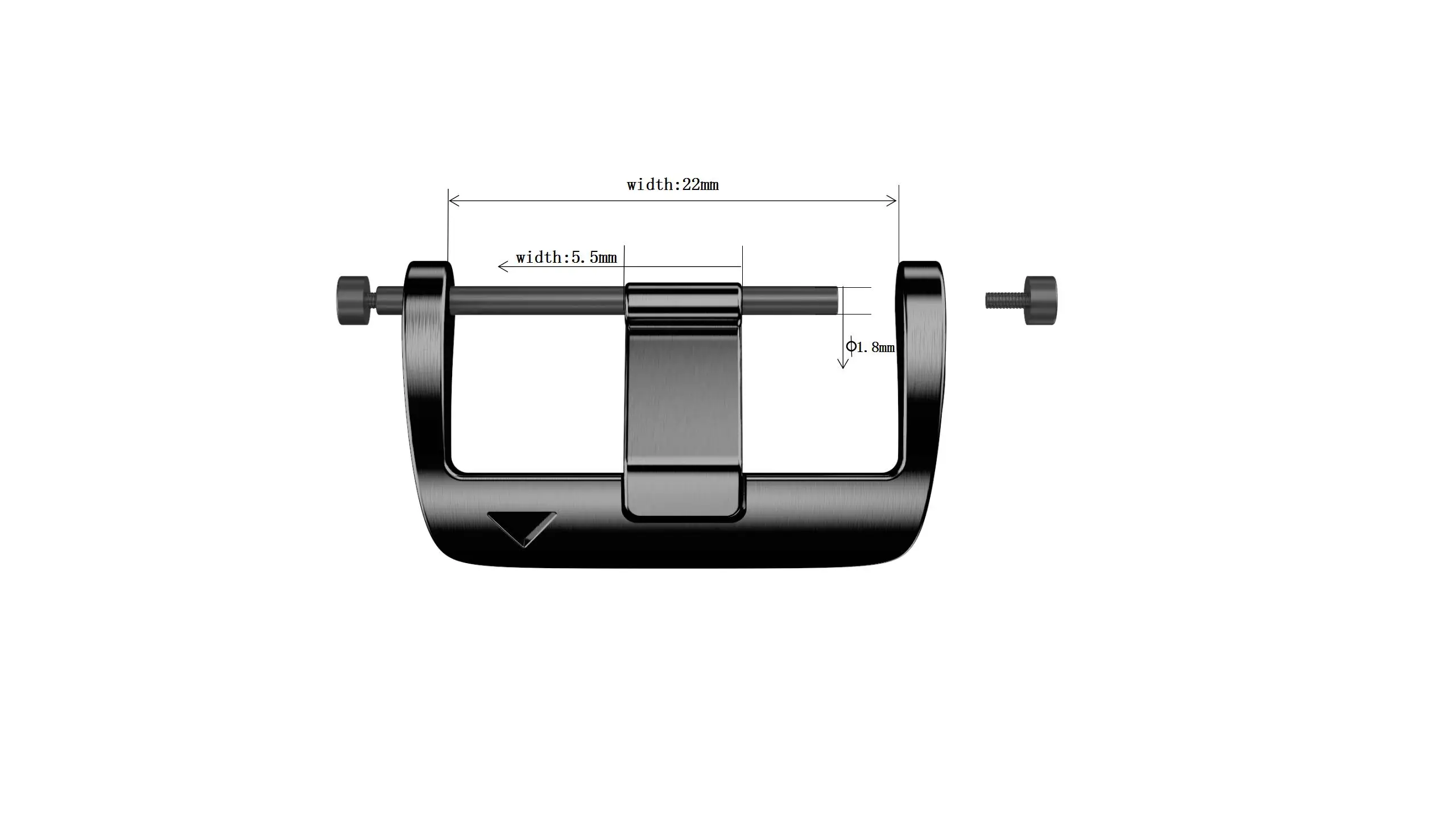 22 26mm Watch Strap Metal Screw Buckle For Garmin Fenix5 Plus 6 Pro 7 Easy Fit Buckle 5X 6X 7X Stainless Steel Adapter