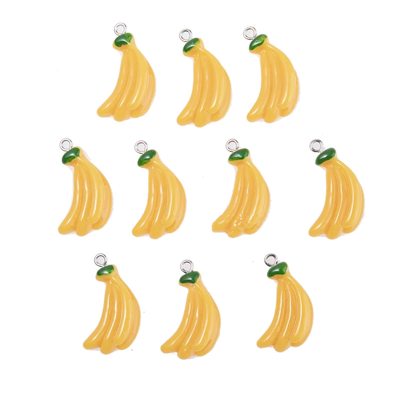 10 шт./упаковка подвески-бананы