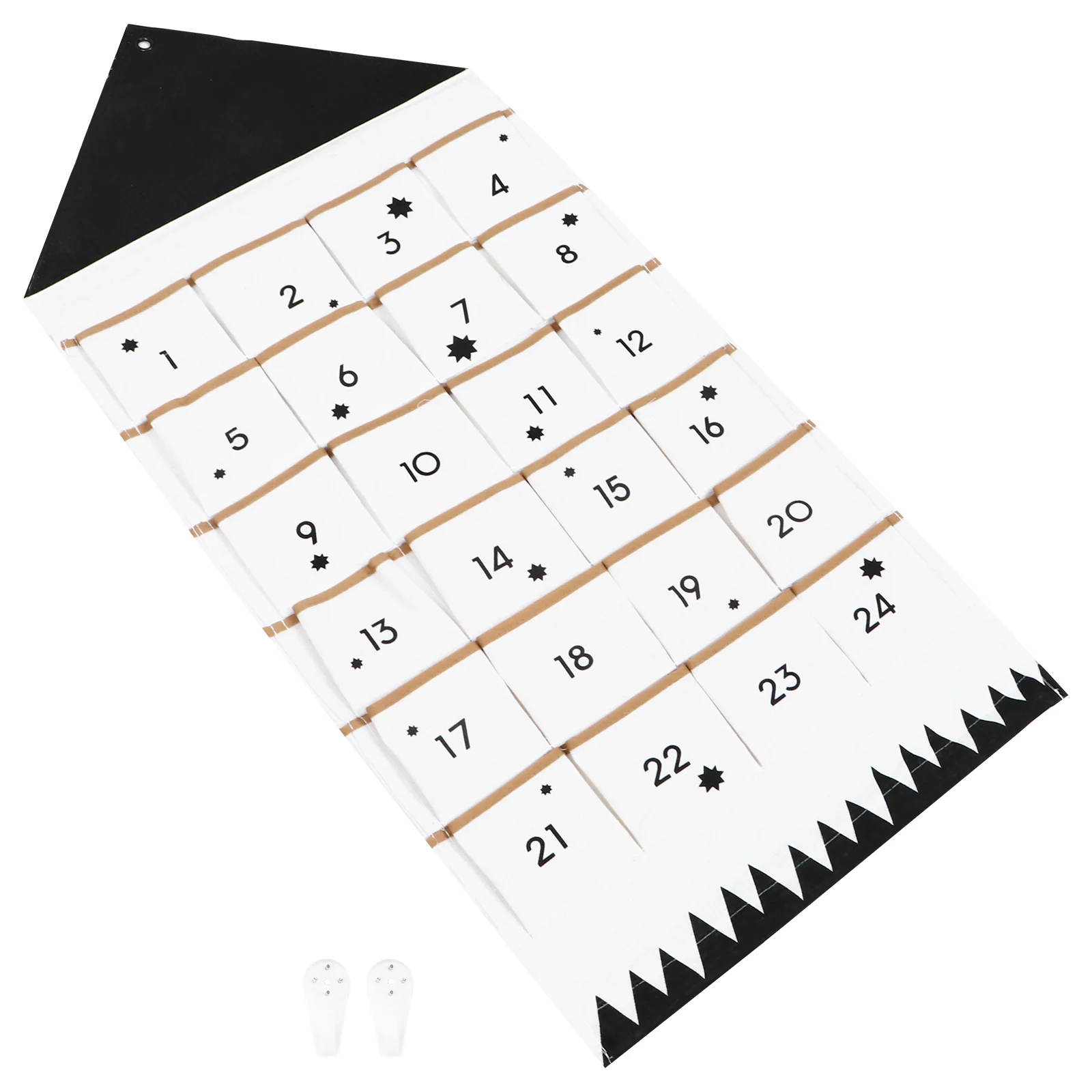 

Calendar Hanging Bag Storage Advent Wall Christmas Countdown Bags Organizer Door Fabric Pocket Pockets Pouch Over The Behind