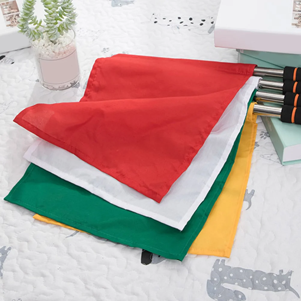 Флаг рефери с ручной волной гонки размахивающие проводящие флаги для сигнала