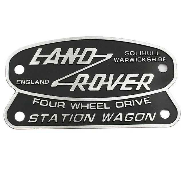 

Автомобильный боковой значок из сплава, наклейка на задний багажник, передняя решетка, эмблема, аксессуары для Land Rover DEFENDER 110, украшение с логотипом