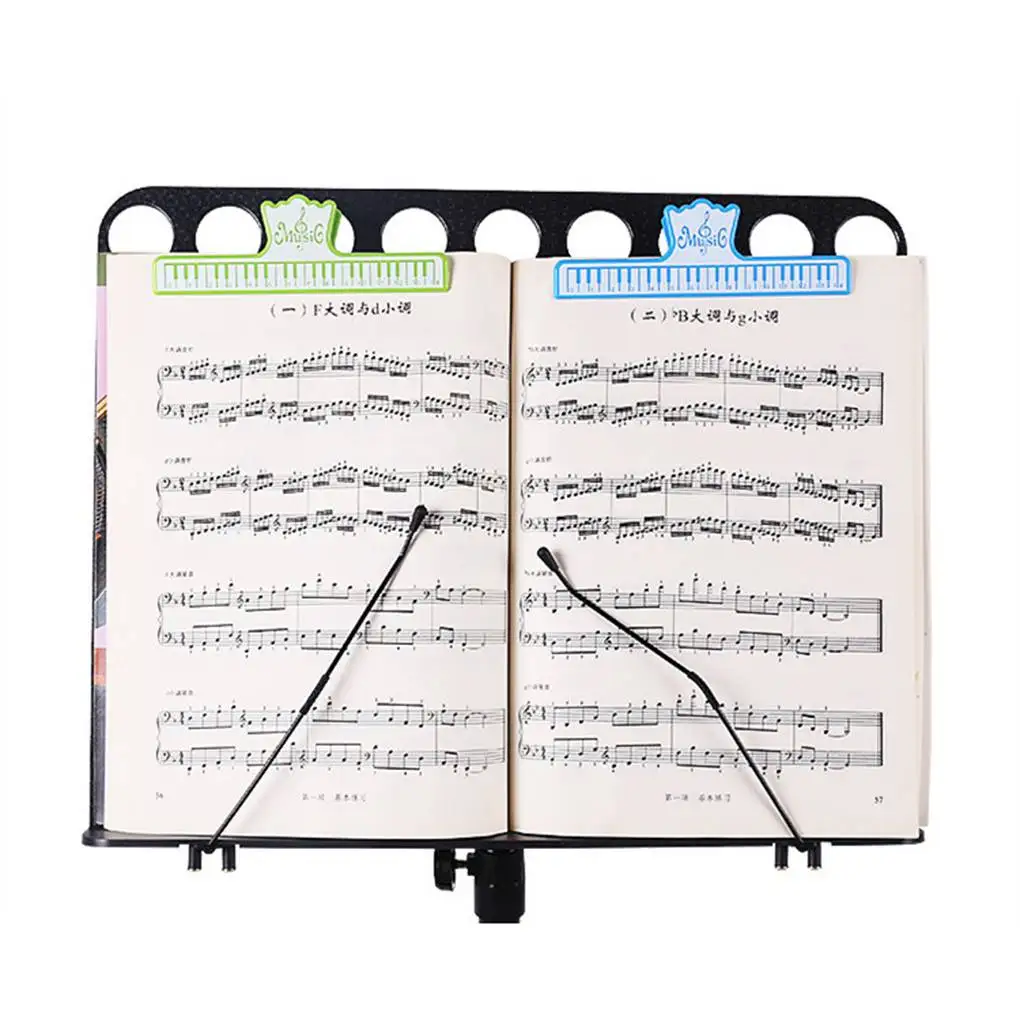 

Пластиковый держатель для чтения музыки с фиксированным зажимом, бумажный держатель для гитары, скрипки, пианино, Офисная папка с красным з...