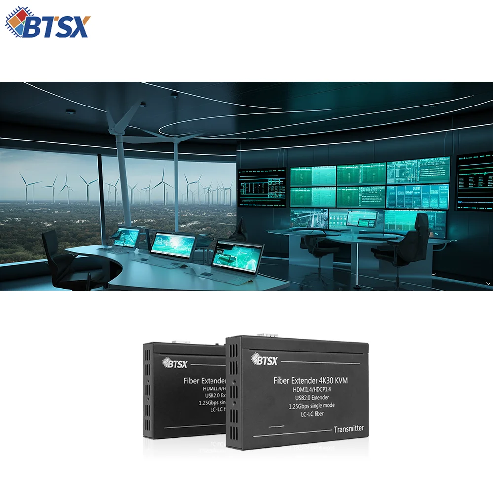 Фото Оптоволоконный кабель Bitvisus 4K UHD для сплиттера, металлический корпус, без задержки, несжатый сигнал, дальность 30 км, Plug & Play, HDMI 1.4, RS232, USB2.0 №3