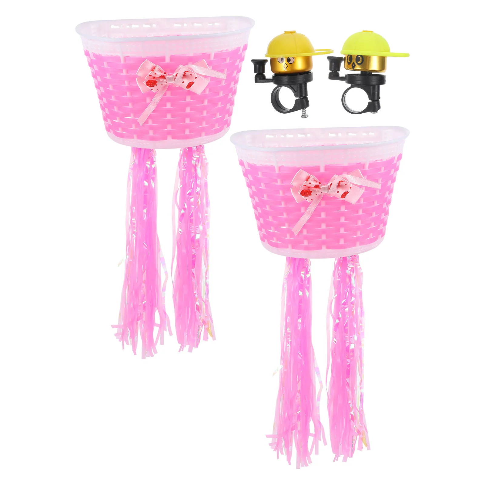 4-шт. аксессуары для детского велосипеда корзина на руль самокат с колокольчиками