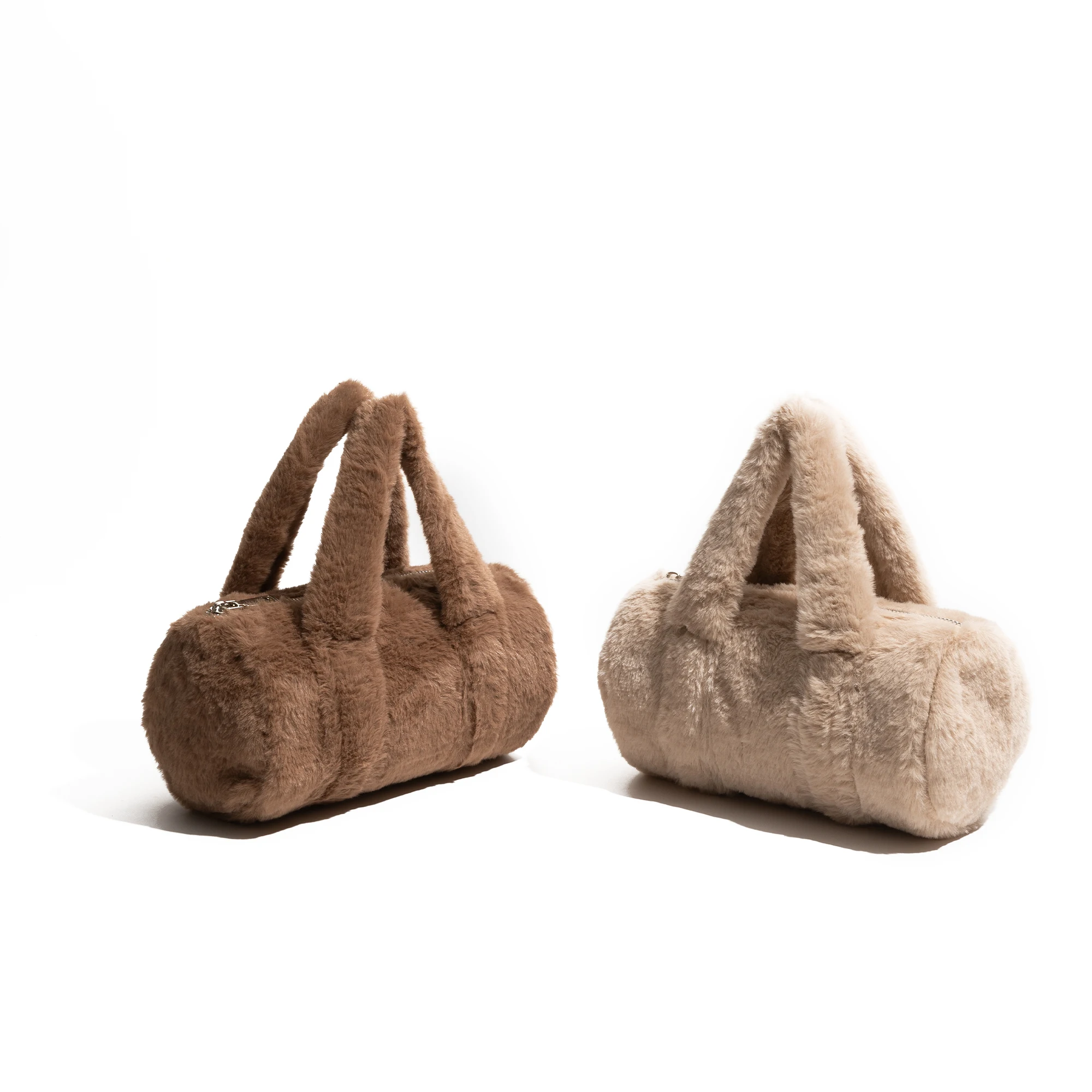 MABULA модная плюшевая пушистая подушка сумка-хобо зимняя подвеска с ворсом простая