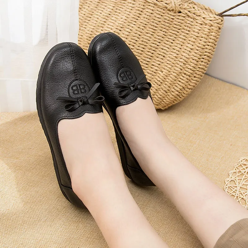 Women Casual Shoes Fashion Women Flat Shoes Leather Woman Loafers Moccasins Slip on Women's Flats Female Shoes Zapatos De Mujer