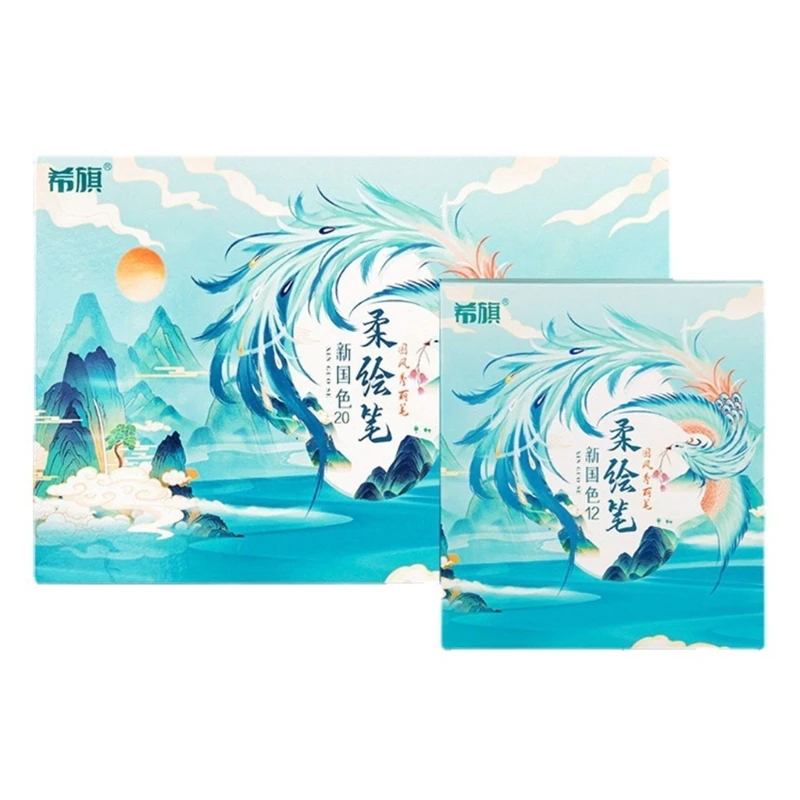 

Set with Fude Sign Brush Tip Hand Lettering Drawing Multiple Colors
