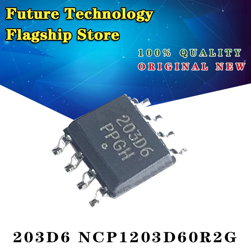

New original imported 203D6 NCP1203D60R2G SMD SOP8 LCD power chip
