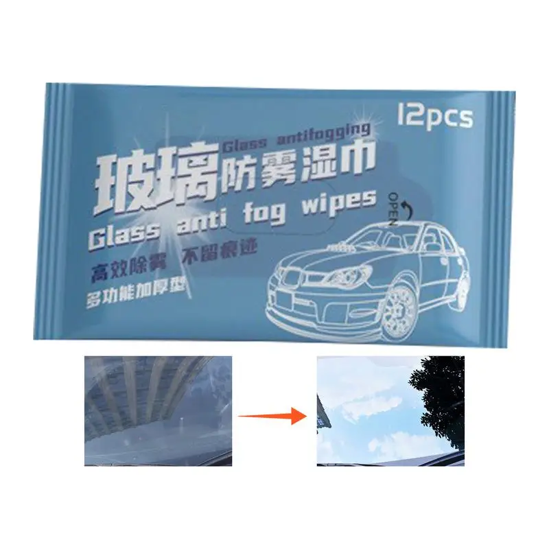 Салфетки для чистки лобового стекла автомобиля 12 листов салфетка объектива