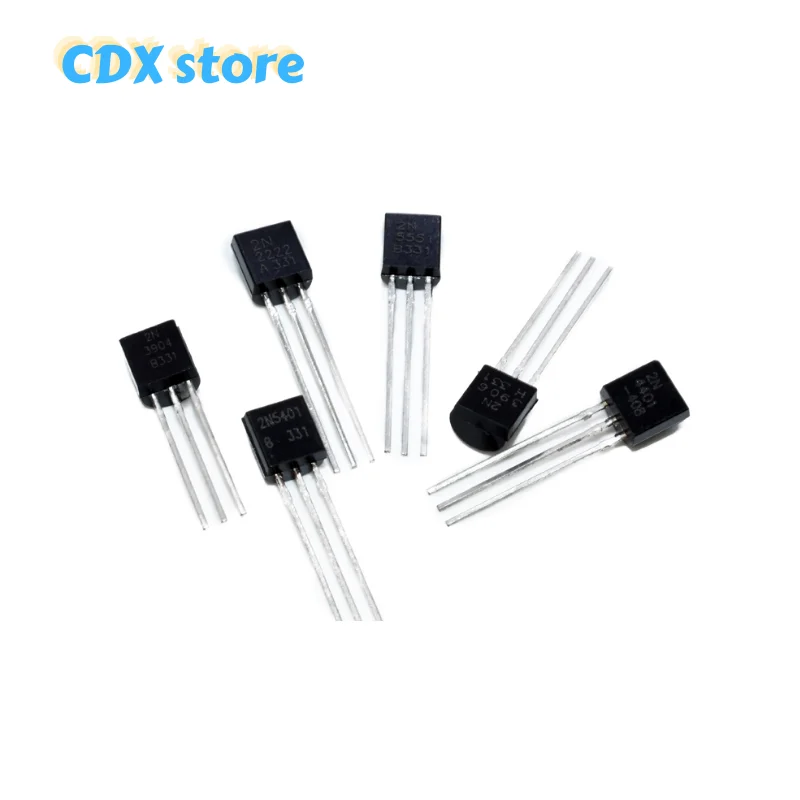 

100PCS 2N3904 TO-92 2N2222 2N2907 2N3906 2N4401 2N4403 2N5088 2N5089 2N5551 2N5401 2N7000 2N5087 2N4402 NPN Transistor