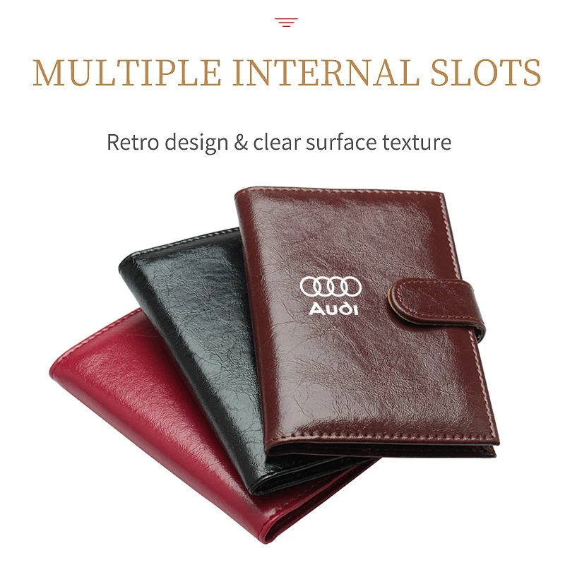 RFID-держатель для паспорта удостоверения личности банковских карт винтажный