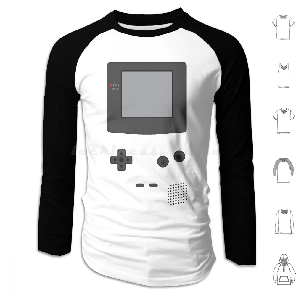 

Цветная Толстовка Gameboy из хлопка с длинным рукавом, Игровая приставка для мальчиков, видеоигра