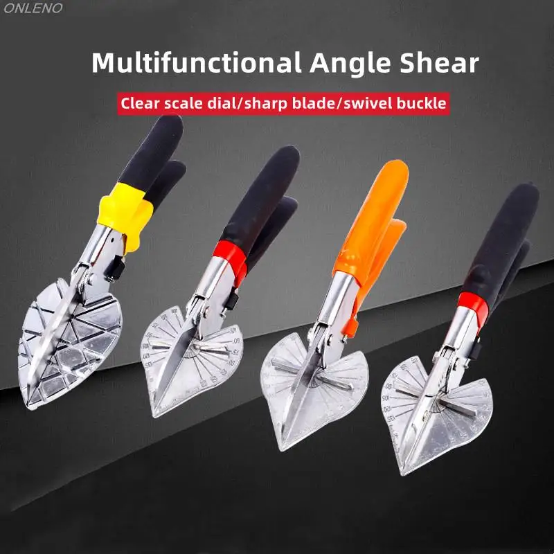 

Multi Angle Scissors 45-180 Degree Woodworking Edge Strip Angle Cutting Tool Wire Duct Cutter PVC PE Plastic Pipe Hose Scissor