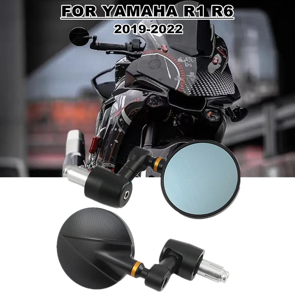 For YAMAHA YZF-RI YZF-R6 2019-2022 motorcycle handlebar rearview mirror CNC aluminum alloy