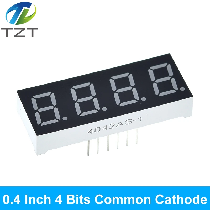 0.4 Inch Digital Tube LED Display 1Bit 2 Bit 3 4 Clock Common Anode Cathode 0.4&quot 7 Segment Led DIY Red Board for arduino - купить по