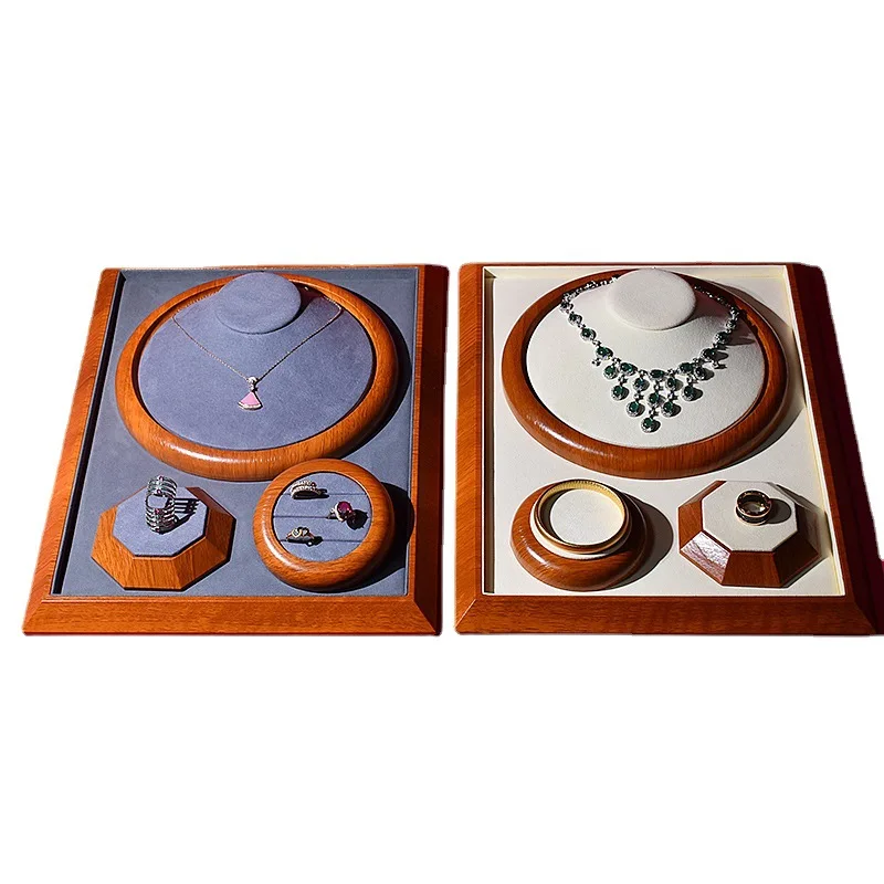 Microfiber Jewelry Props Necklace Holder Flat Neck Pendant Portrait Model Jewelry Window jewelry organizer