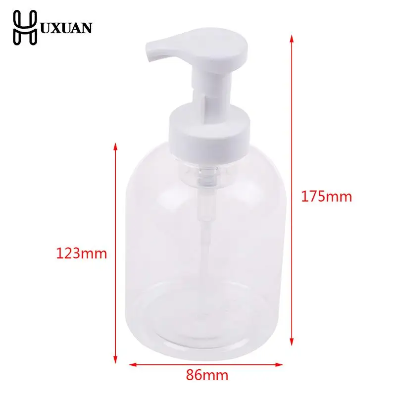 

1pcs 500ml Clear Foam Pump Bottle Spray Bottles Soap Foaming Mousses Liquid Dispensers Household For Children's Health