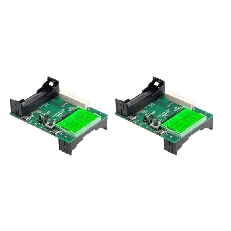 

2Pcs LCD Display Battery Capacity Tester Mah Mwh 18650 Lithium Battery Measurement Lithium Battery Power Detector Module