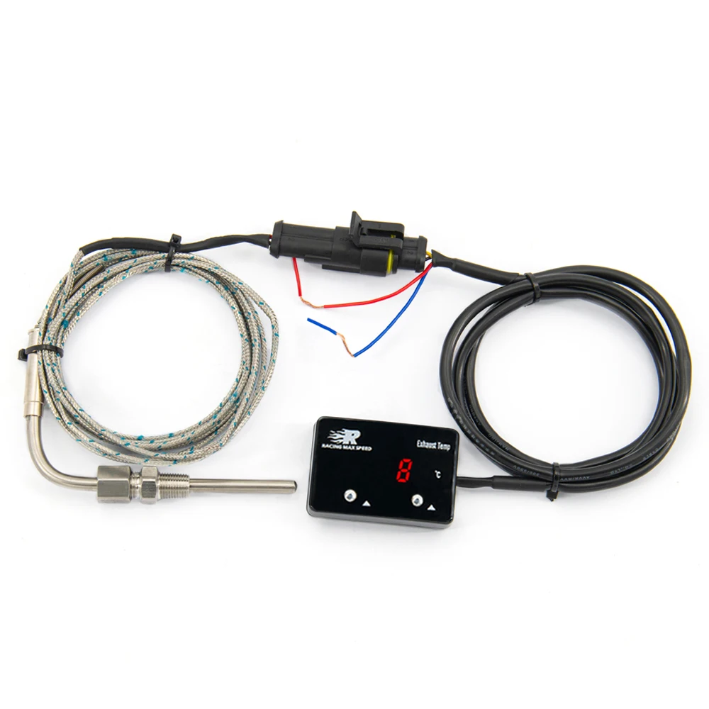 

Автомобильный водонепроницаемый измеритель температуры выхлопных газов, цифровой измеритель температуры EXT с датчиком, турбо для 4WD Hilux Patrol EGT