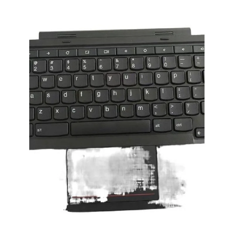 Фото Клавиатура Ak+ для Lenovo ThinkPad 11e 4-го поколения Chromebook, верхняя часть с подставкой для рук, без подсветки, маленькая клавиша Enter, раскладка US №2
