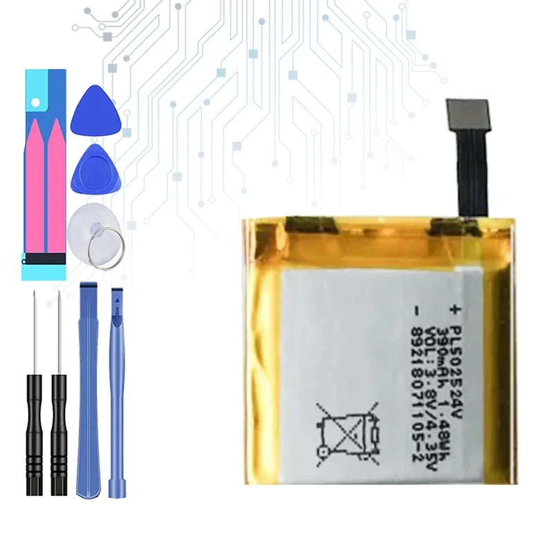 Аккумулятор для часов Huami Amazfit T-Rex Pro Res Sport 2 Verge Lite Global Stratos II A1609 Ares Bip GTR Sports