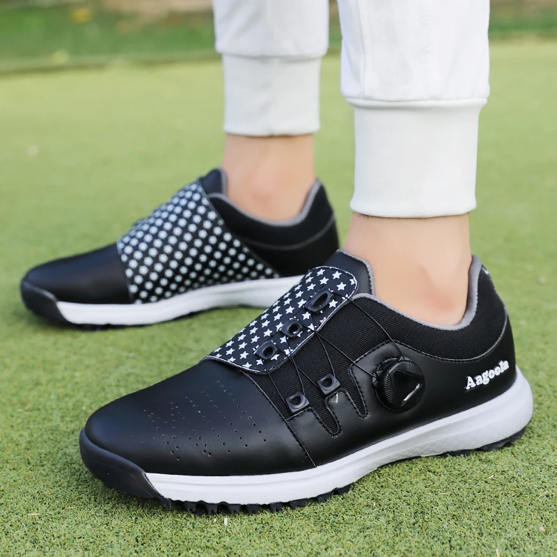 2022 Spring New High Quality Golf Coach Shoes Men's Turnbuckle White Waterproof Golf Sneakers Men's Golf Sneakers Size 39-47