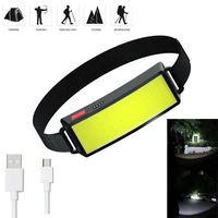 led cob headlight portable usb rechargeable headlamp lighting flashlight torches outdoor camping fishing cycling emergency lamps