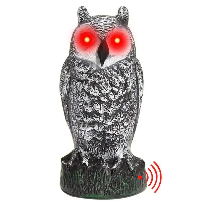 

Owl Decoy Motion Activated Scarecrow Owl With Red Eyes And Scary Sound Owl Decoy Scarecrow To Scare Birds Away Bird Control For