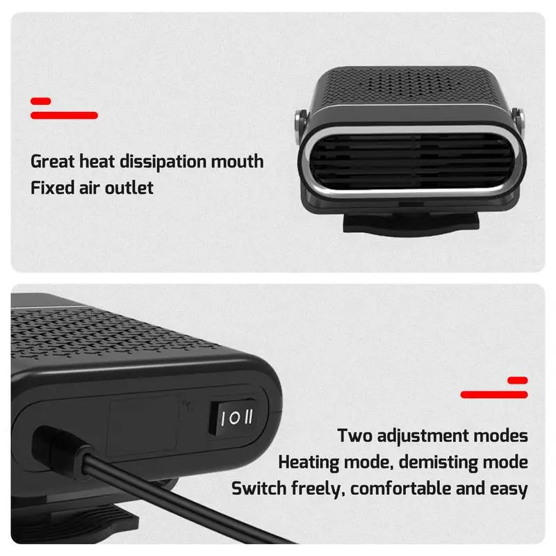 2 в 1 автомобильный обогреватель охладитель сушилка ABS портативный автомобильный размораживатель для лобового стекла быстро устраняет запотевание и замерзание.