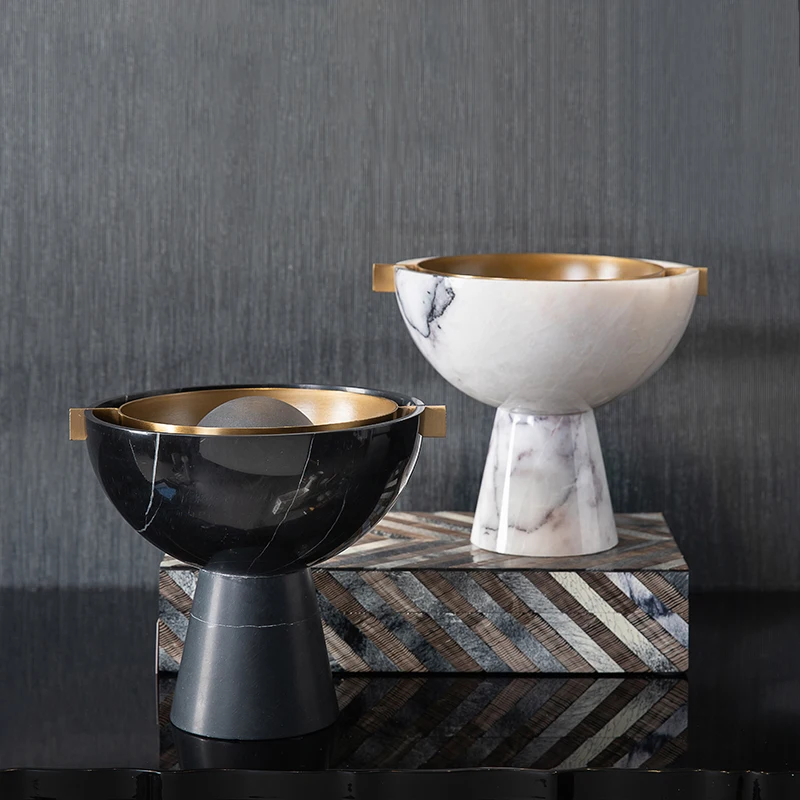 

Итальянский столовый сервиз для гостиной, чайный набор для хранения вина, мраморный дизайн с золотой металлической корзиной, украшения в ви...