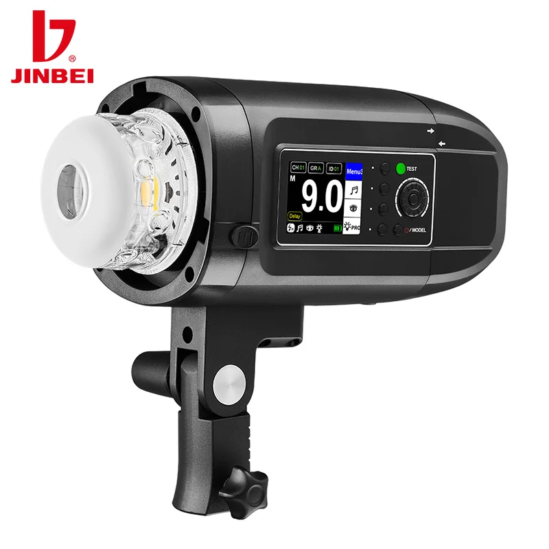 

JINBEI HD400Pro Battery Monolight 0.9s Quick Recycling Flash AC/DC Dual Use TTL HSS 1/8000S High Speed For Commercial Shoot
